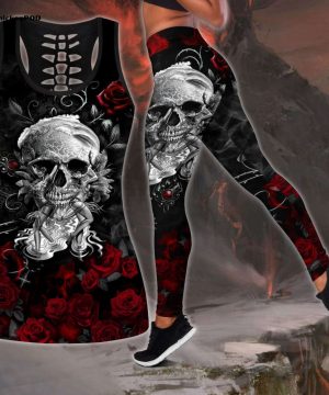 Fan Gifts Skull All Over Printed Combo Tanktop + Legging NA Fan Gifts Skull All Over Printed Combo Tanktop + Legging NA