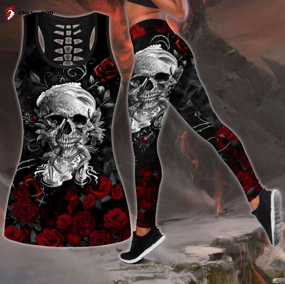 Fan Gifts Skull All Over Printed Combo Tanktop + Legging Na Fan Gifts Skull All Over Printed Combo Tanktop + Legging Na
