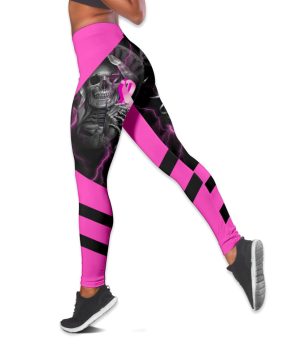 Fan Gifts Skull Holding Pink Ribbon Breast Cancer Awareness All Over Printed Combo Legging Tanktop 4 Fan Gifts Skull Holding Pink Ribbon Breast Cancer Awareness All Over Printed Combo Legging Tanktop 3