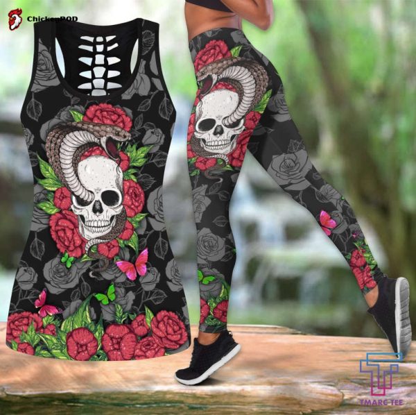 Fan Gifts Snake Love Skull D All Over Printed Tanktop &Amp; Legging Outfit For Women Qb