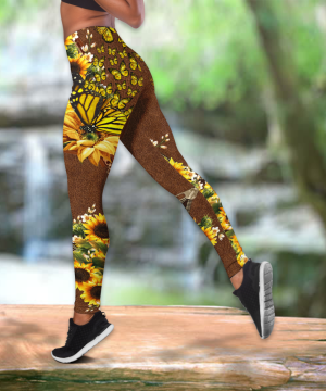 Fan Gifts Sunflower Butterfly Combo Legging + Tanktop Da 4 Fan Gifts Sunflower Butterfly Combo Legging + Tanktop Da 3