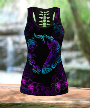 Fan Gifts Turtle And Shark Hawaii D Over Printed Legging &Amp; Tank Top 2 Fan Gifts Turtle And Shark Hawaii D Over Printed Legging &Amp; Tank Top 1