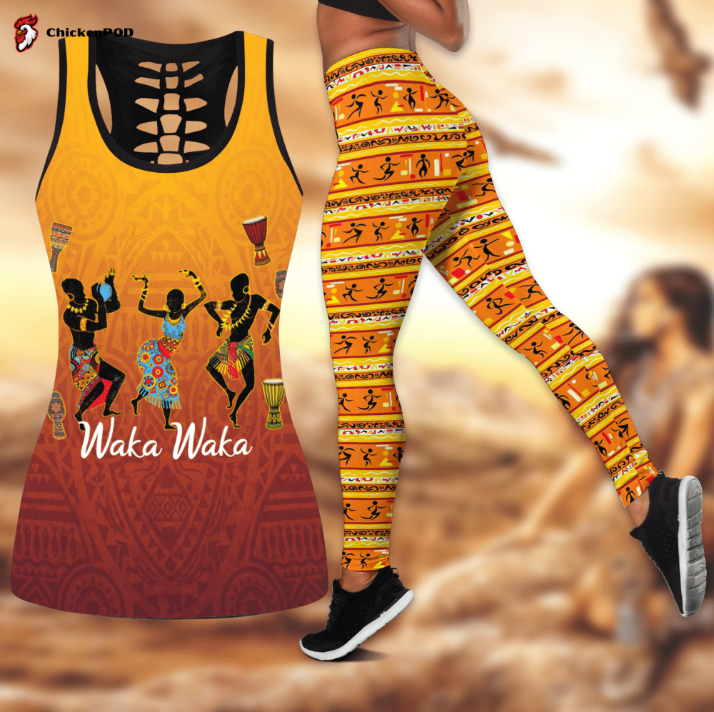 Fan Gifts Waka Waka African Woman Dancing Combo Legging Tanktop Fan Gifts Waka Waka African Woman Dancing Combo Legging Tanktop