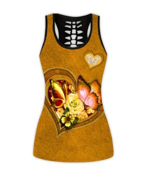Fan Gifts Yellow Butterfly Combo Legging + Tanktop 2 Fan Gifts Yellow Butterfly Combo Legging + Tanktop 1
