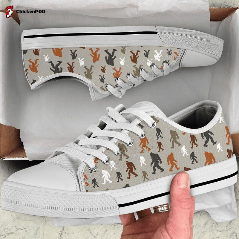 Fantasy Bigfoot Pattern Low Top Shoes Gift For Men Women Sneaker Fantasy Bigfoot Pattern Low Top Shoes Gift For Men Women Sneaker