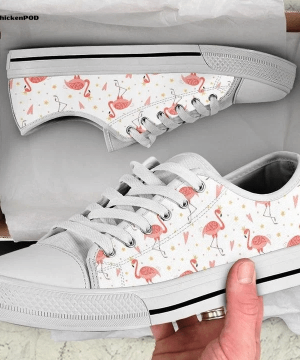 Flamingo Crown Low Top Shoes Gift for Men Women