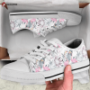 Floral Dog Low Top Shoes Gift For Men Women Floral Dog Low Top Shoes Gift For Men Women