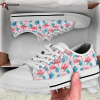 Flamingo Protea Leave Low Top Shoes Gift For Men Women