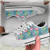 Floral Dog Low Top Shoes Gift For Men Women Floral Dog Low Top Shoes Gift For Men Women
