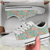 Floral Dog Low Top Shoes Gift For Men Women Floral Dog Low Top Shoes Gift For Men Women