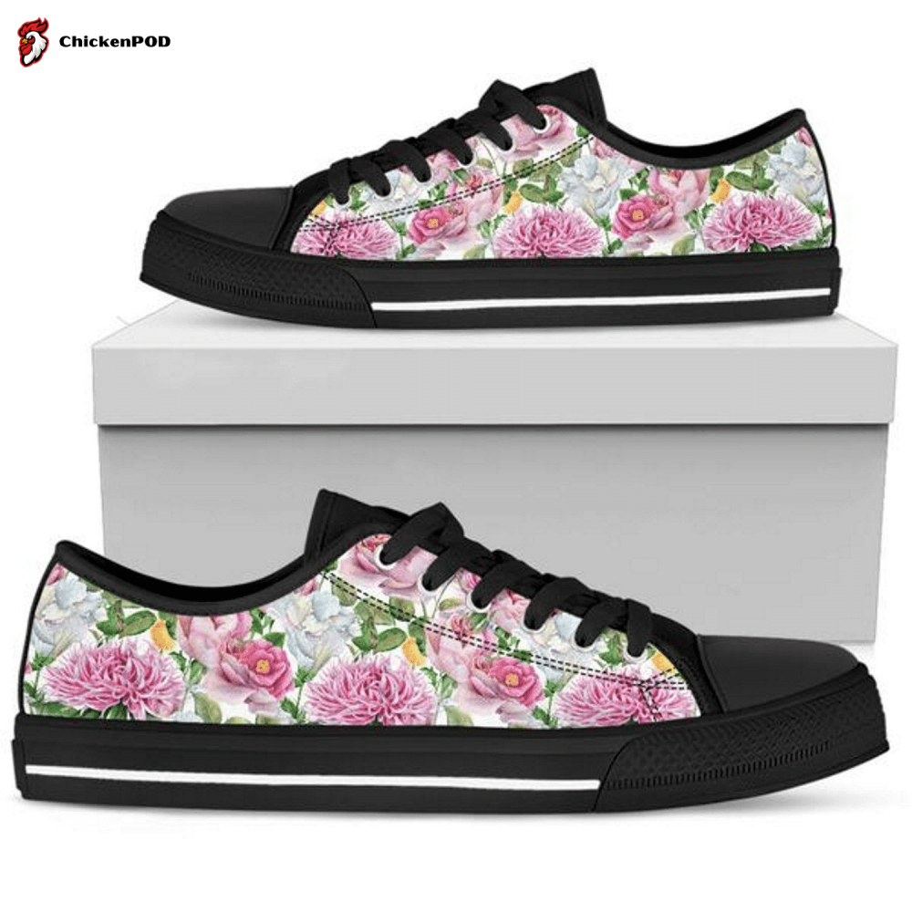 Floral Flowers Low Top Shoes Gift For Men Women Floral Flowers Low Top Shoes Gift For Men Women