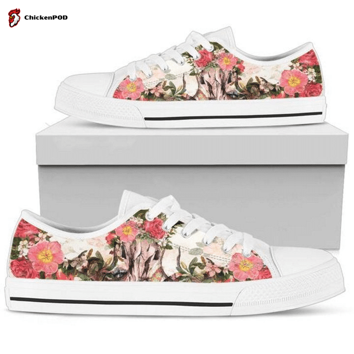 Floral Sloth Low Top Shoes Gift For Men Women Floral Sloth Low Top Shoes Gift For Men Women