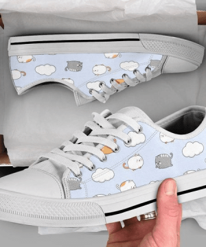 Flying Cat Low Top Shoes Gift for Men Women