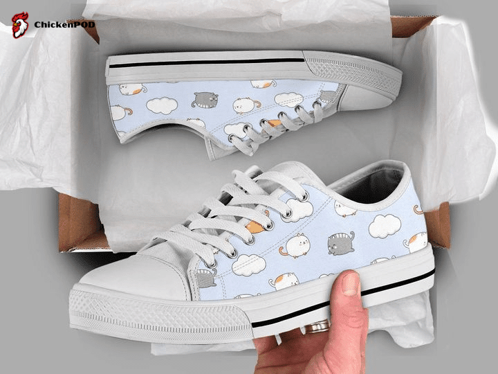 Flying Cat Low Top Shoes Gift For Men Women Flying Cat Low Top Shoes Gift For Men Women