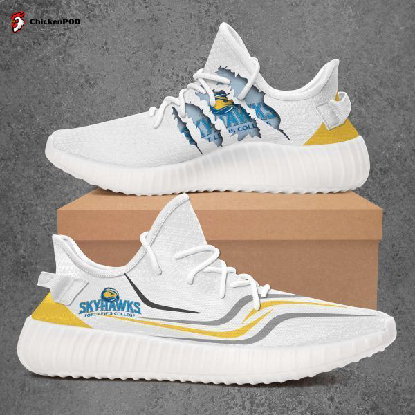 Fort Lewis College Skyhawks Ncaa Yeezy Sneaker For Fans Fort Lewis College Skyhawks Ncaa Yeezy Sneaker For Fans