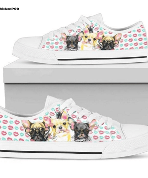 French Bulldog Low Top Shoes Gift for Men Women