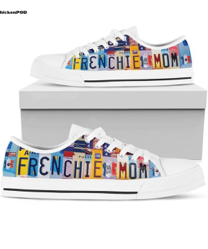 Frenchie Mom Low Top Shoes Gift for Men Women