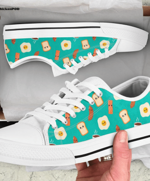 Fried eggs Low Top Shoes Gift for Men Women