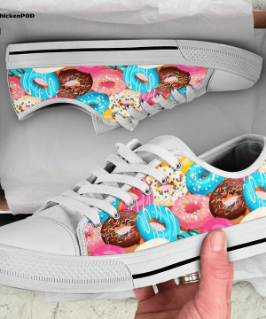 Fun Donut Low Top Shoes Gift for Men Women