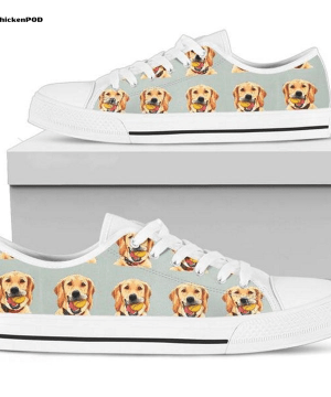 Golden Retriever Low Top Shoes Gift for Men Women