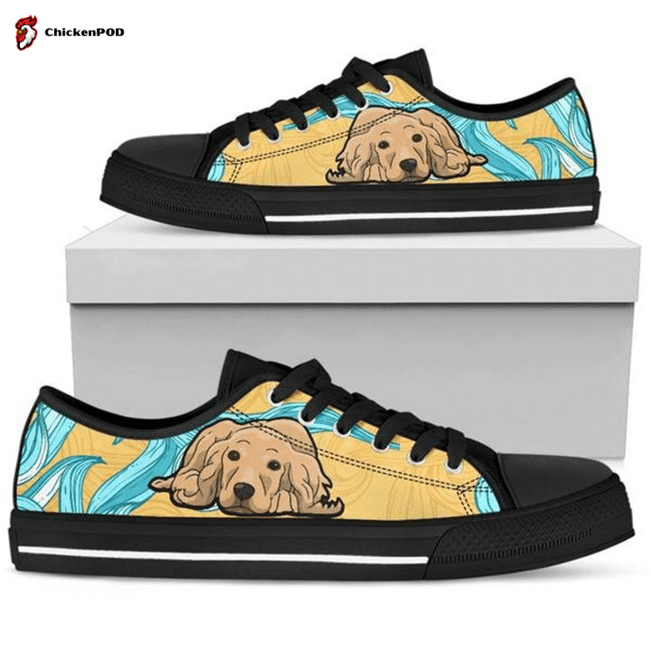 Golden Retriever Low Top Shoes Gift For Men Women Golden Retriever Low Top Shoes Gift For Men Women
