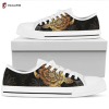 Golden Low Top Shoes Gift For Men Women