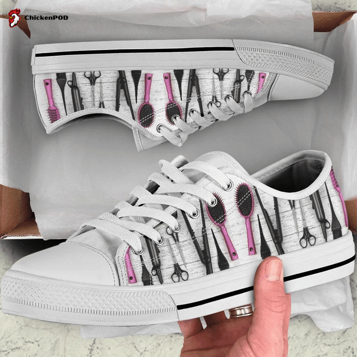 Hairdresser Tools Low Top Shoes Gift For Men Women Hairdresser Tools Low Top Shoes Gift For Men Women