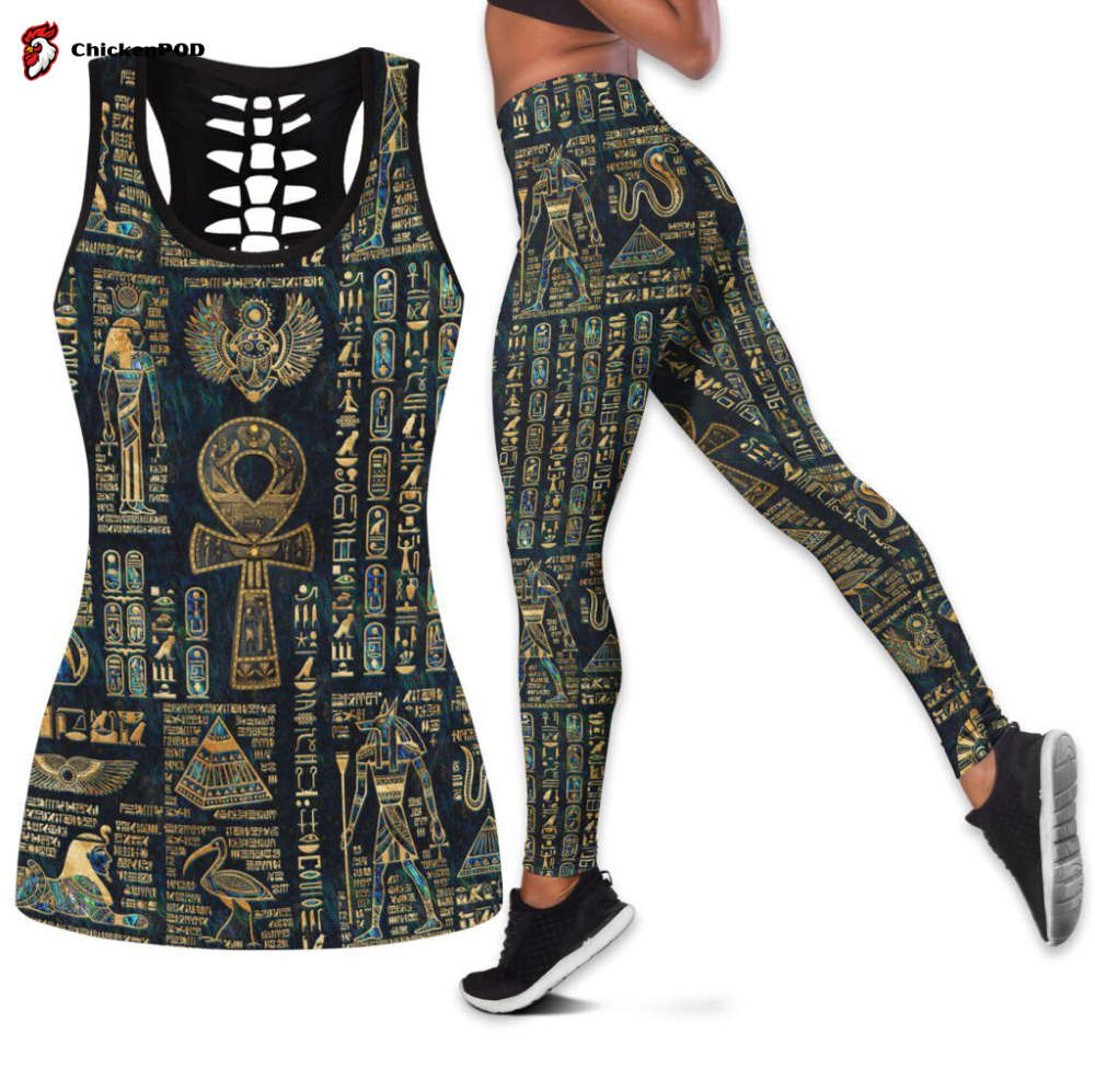 Hollow Tank Top And Leggings Ancient Egypt 3D All Over Printed Fan Gifts Hollow Tank Top And Leggings Ancient Egypt 3D All Over Printed Fan Gifts