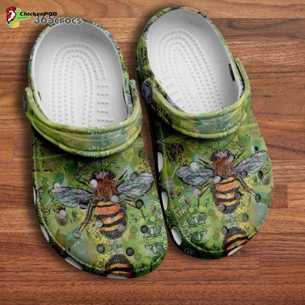Honey Bee Clog Bee Watercolor Bee Green Floral Bee Lover Gift Unisex Clogs Clog Shoes Honey Bee Clog Bee Watercolor Bee Green Floral Bee Lover Gift Unisex Clogs Clog Shoes