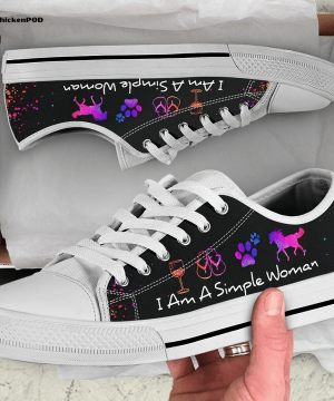 Horse I Am A Simple Woman Summer Low Top Shoes Gift for Men Women