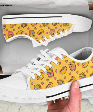 Hot Dog Low Top Shoes Gift for Men Women