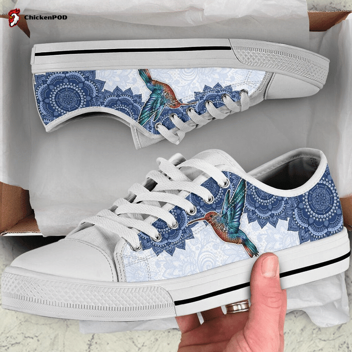 Humming Bird Mandala Luxury Low Top Shoes Gift For Men Women Humming Bird Mandala Luxury Low Top Shoes Gift For Men Women