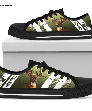 Hunting Striped Low Top Shoes Gift for Men Women