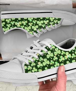 Irish Shamrock Holopt Low Top Shoes Gift for Men Women