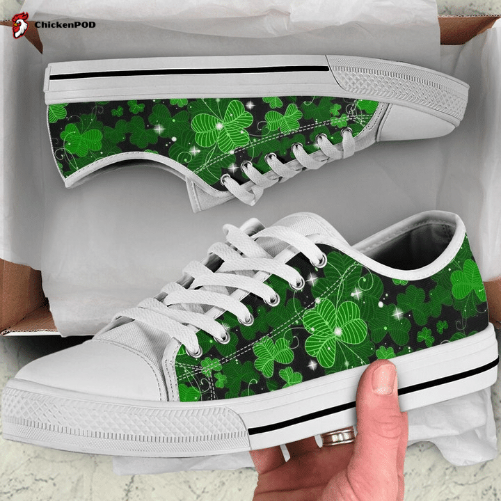 Irish Shamrock Light Low Top Shoes Gift For Men Women Irish Shamrock Light Low Top Shoes Gift For Men Women