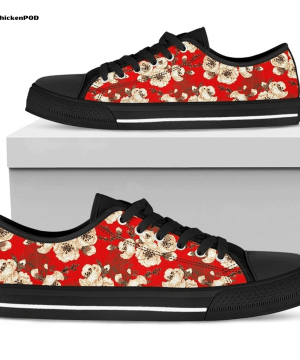 Japanese Cherry Blossom Low Top Shoes Gift for Men Women