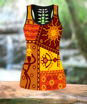 Juneteenth Fan Gifts African Art Combo Legging + Tank Top Sn 2 Juneteenth Fan Gifts African Art Combo Legging + Tank Top Sn 1