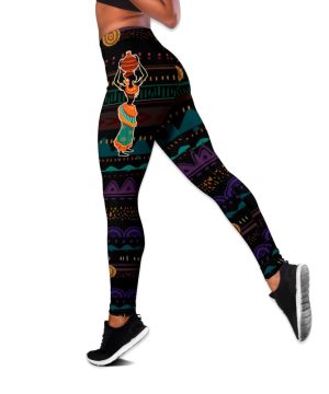 Juneteenth Fan Gifts African Women Combo Legging + Tank Top 3
