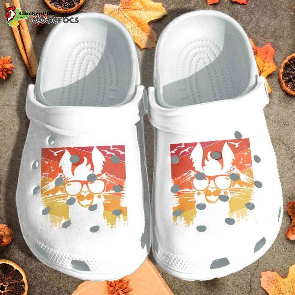 Llama Shoes Retro Style Alpaca Birthday Feel The Vibe Of Summer Unisex Clogs Clog Shoes Llama Shoes Retro Style Alpaca Birthday Feel The Vibe Of Summer Unisex Clogs Clog Shoes