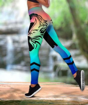 Love Horse Combo Tanktop Legging Fan Gifts