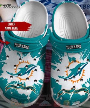 Miami Dolphins Nfl Custom Name Unisex Clogs Clog Shoes Miami Dolphins Nfl Custom Name Unisex Clogs Clog Shoes