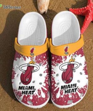 Miami Heat Band Comfortable For Mens And Womens Classic Water Unisex Clogs Clog Shoes