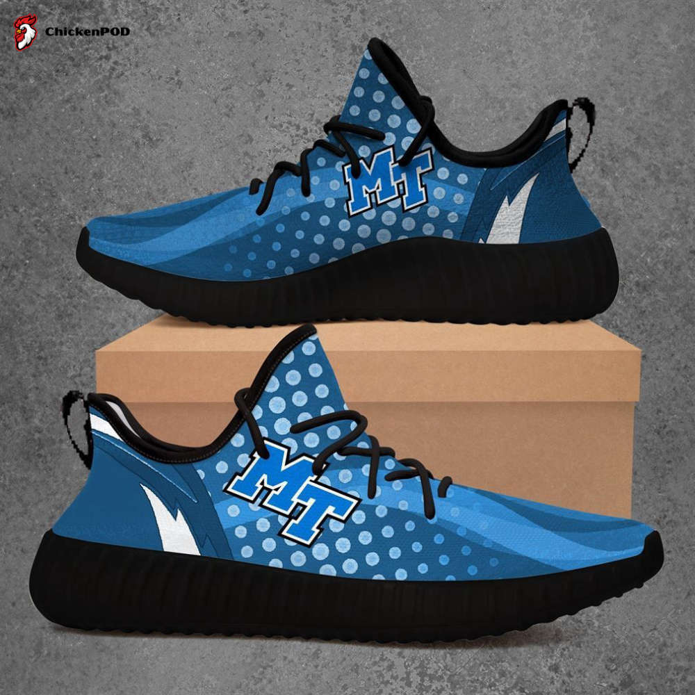 Middle Tennessee Blue Raiders Ncaa Yeezy Sneaker For Fans Middle Tennessee Blue Raiders Ncaa Yeezy Sneaker For Fans