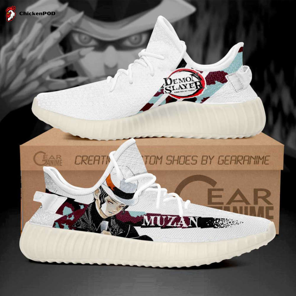 Muzan Kibutsuji Shoes Demon Slayer Custom Anime Yeezy Sneaker For Fans Muzan Kibutsuji Shoes Demon Slayer Custom Anime Yeezy Sneaker For Fans