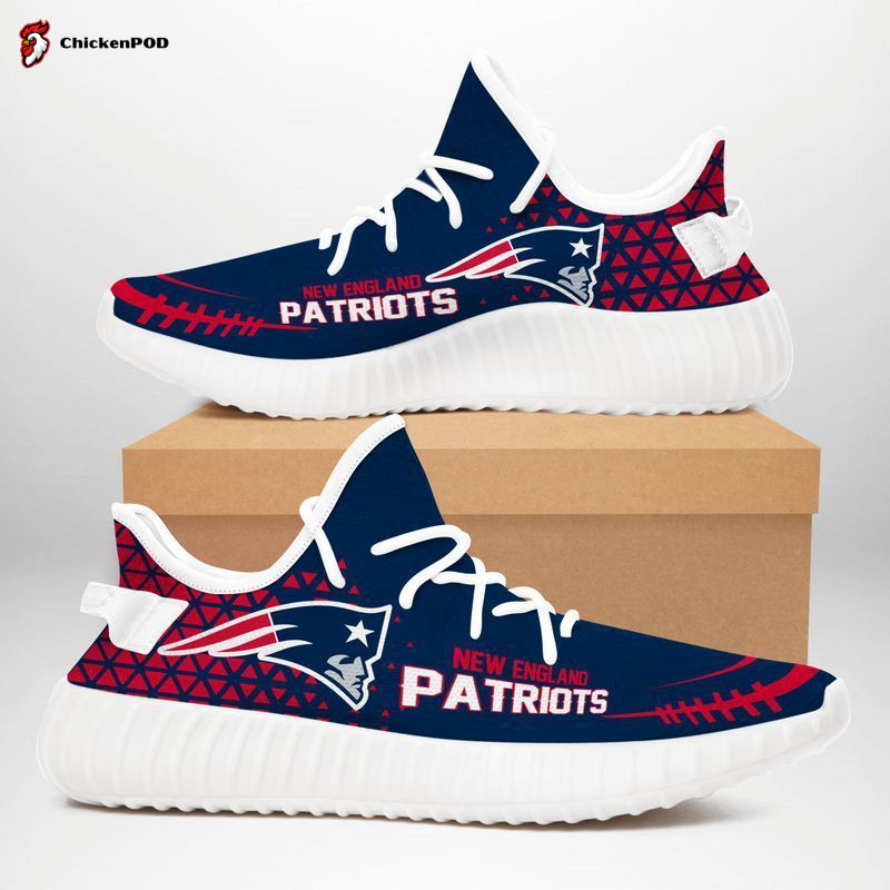 New England Patriots Nfl White Ncaa Yeezy Sneaker For Fans New England Patriots Nfl White Ncaa Yeezy Sneaker For Fans
