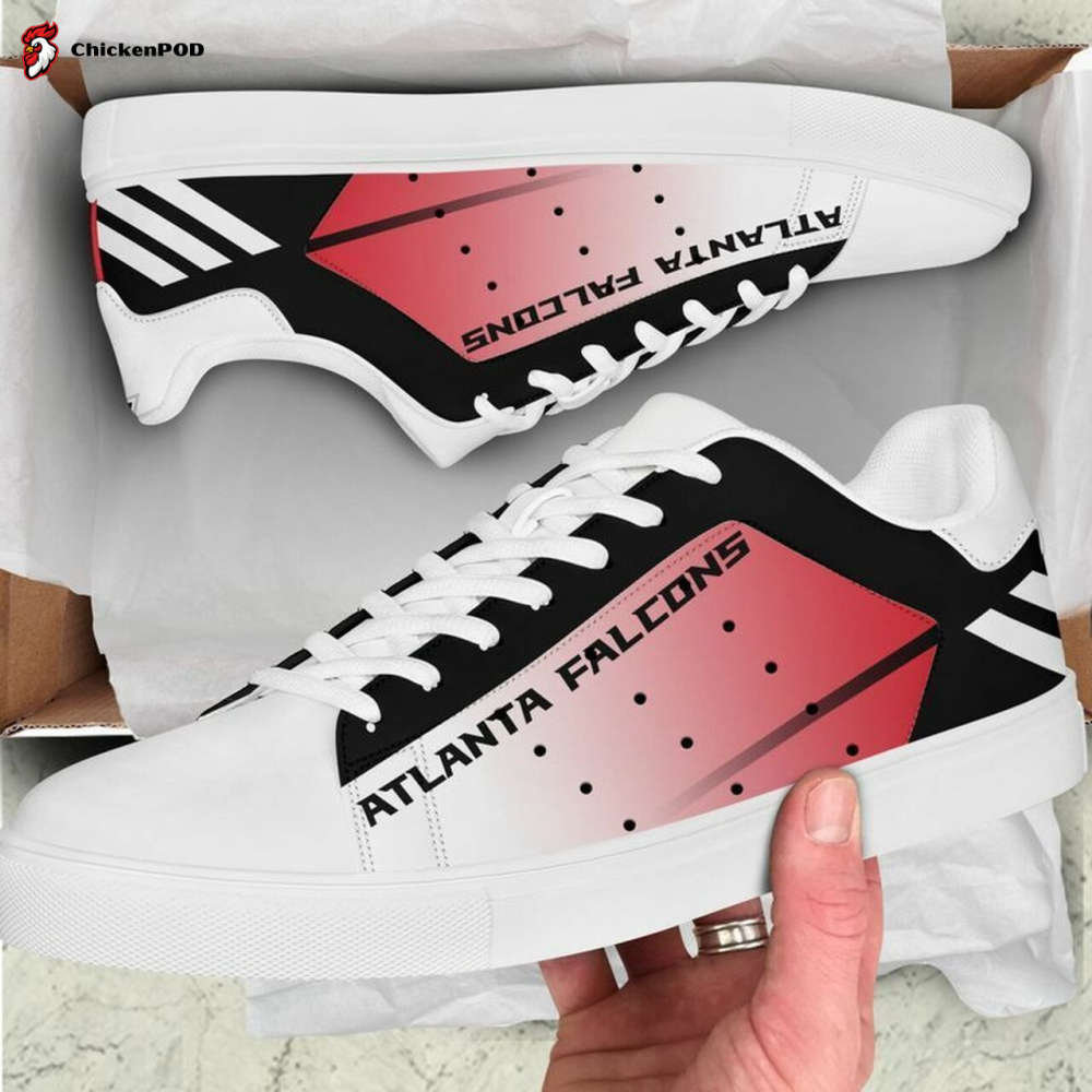 Nfl Stan Smith Low Top Skate Shoes Atlanta Falcon Nfl Stan Smith Low Top Skate Shoes Atlanta Falcon