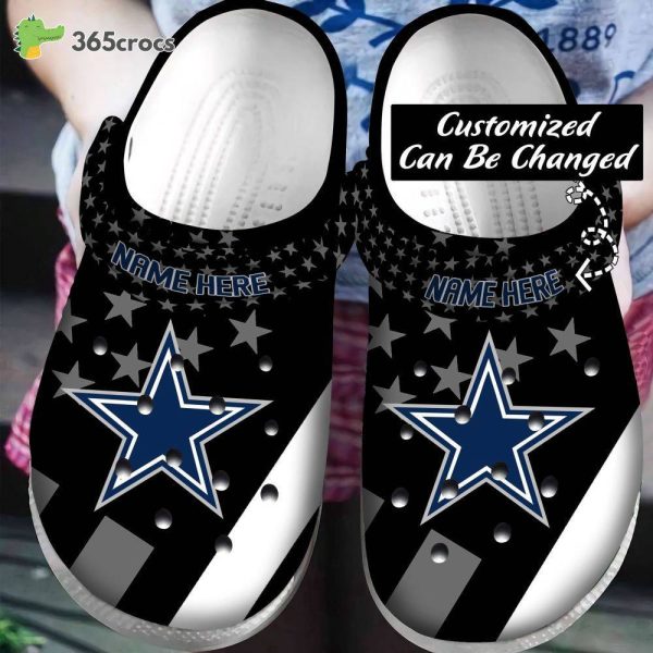 Personalized Football D.cowboys Star New Unisex Clogs Clog Shoes