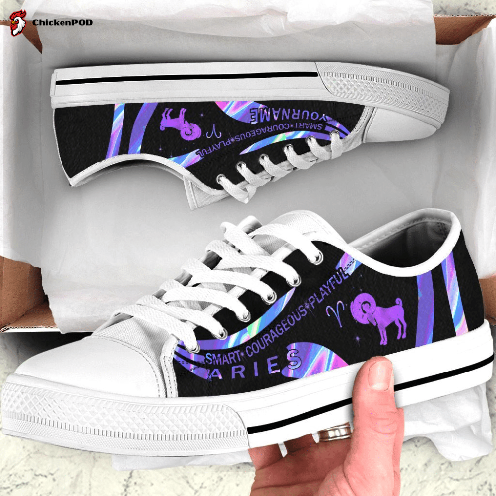 Personalized Holo Aries Customized Low Top Shoes Gift For Men Women Sneaker Personalized Holo Aries Customized Low Top Shoes Gift For Men Women Sneaker