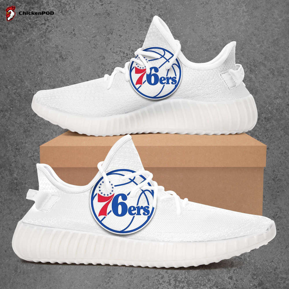 Philadelphia 76Ers Nba Yeezy Sneaker For Fans Philadelphia 76Ers Nba Yeezy Sneaker For Fans