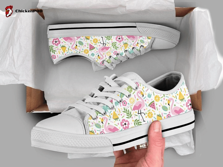Pink Flamingo Low Top Shoes Gift For Men Women Pink Flamingo Low Top Shoes Gift For Men Women